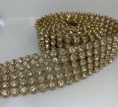 5 sıra kristal şerit