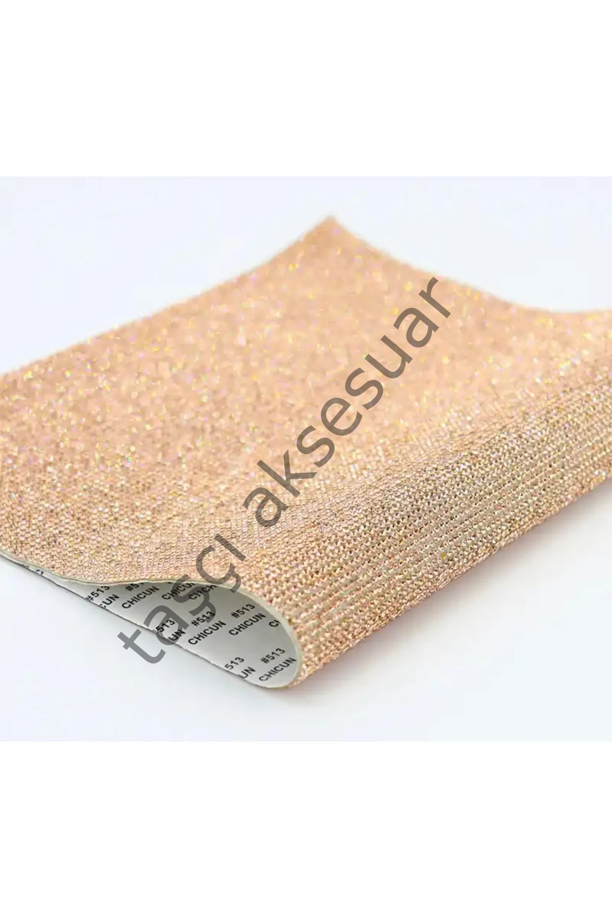 Kristal Sticker açık altın