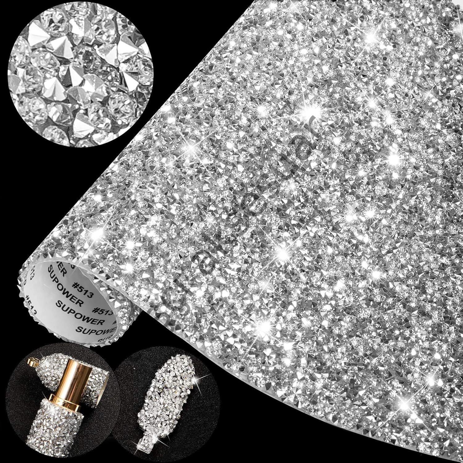 Kristal Sticker serpme gümüş