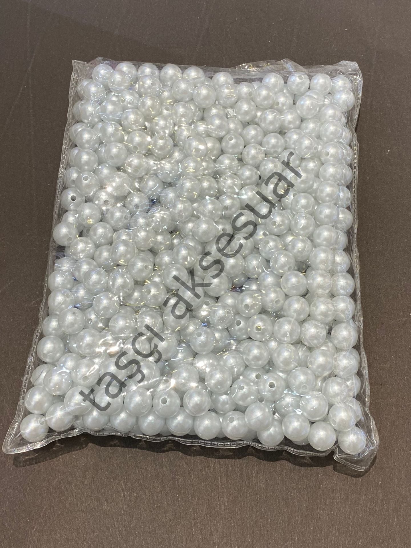 Plastik İnci 12mm Beyaz