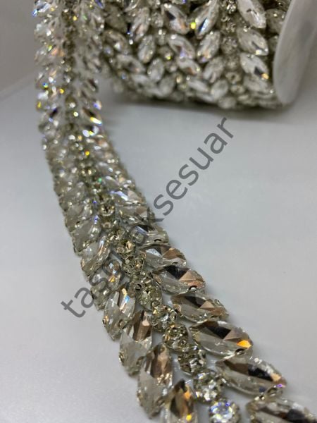 Kristal Taşlı Şerit 1mt.