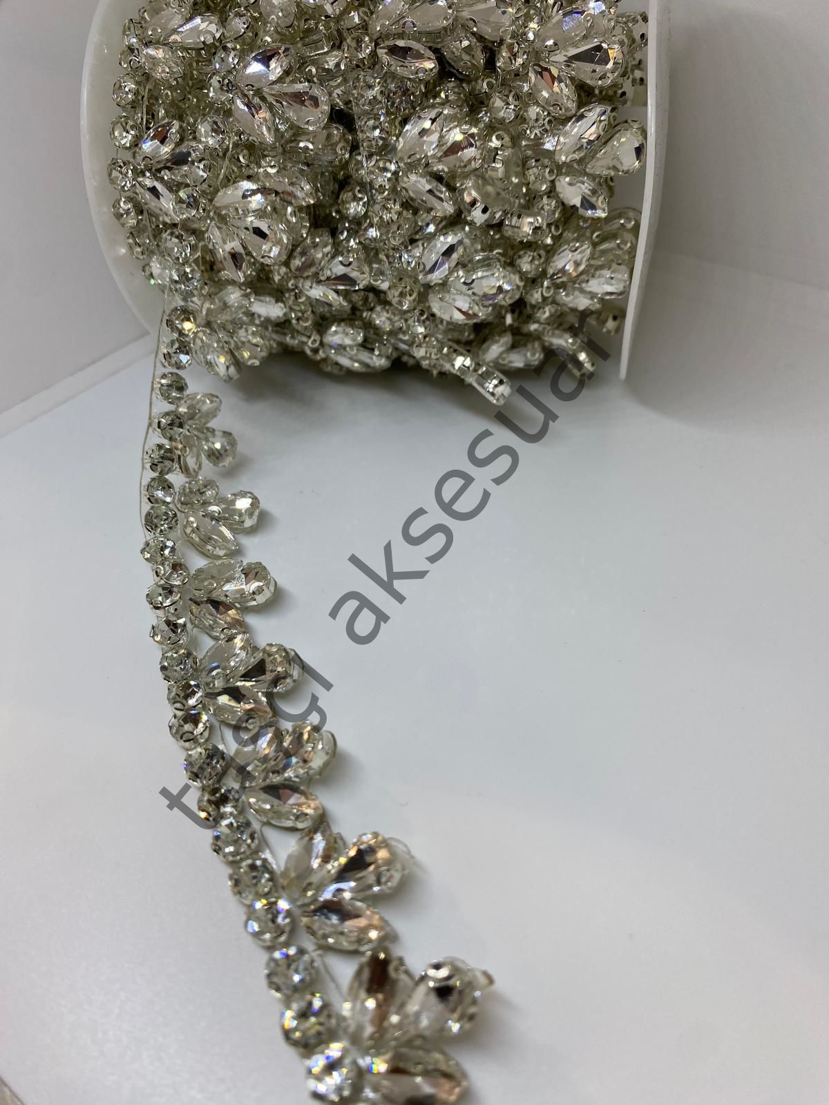 Kristal Taşlı Şerit 1mt.