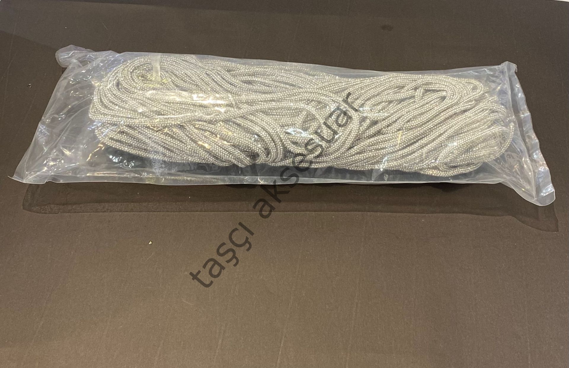 Kristal Taşlı Hortum 50mt.Gümüş