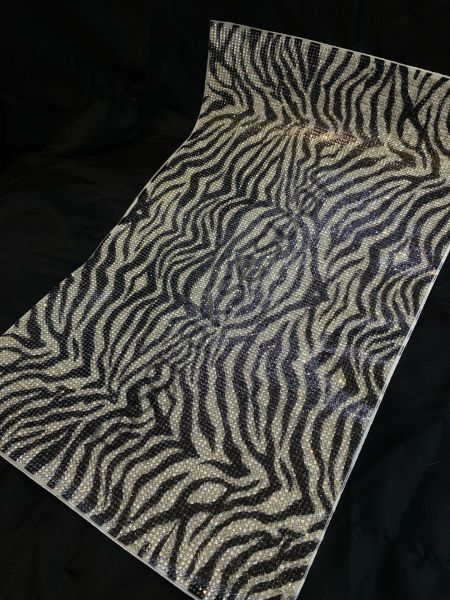 Taşlı Kristal Plaka Zebra