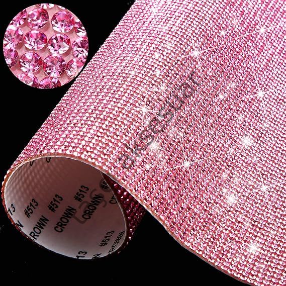 Taşlı Kristal Plaka Pembe