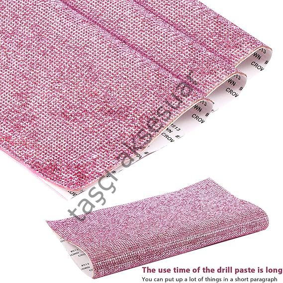 Taşlı Kristal Plaka Pembe