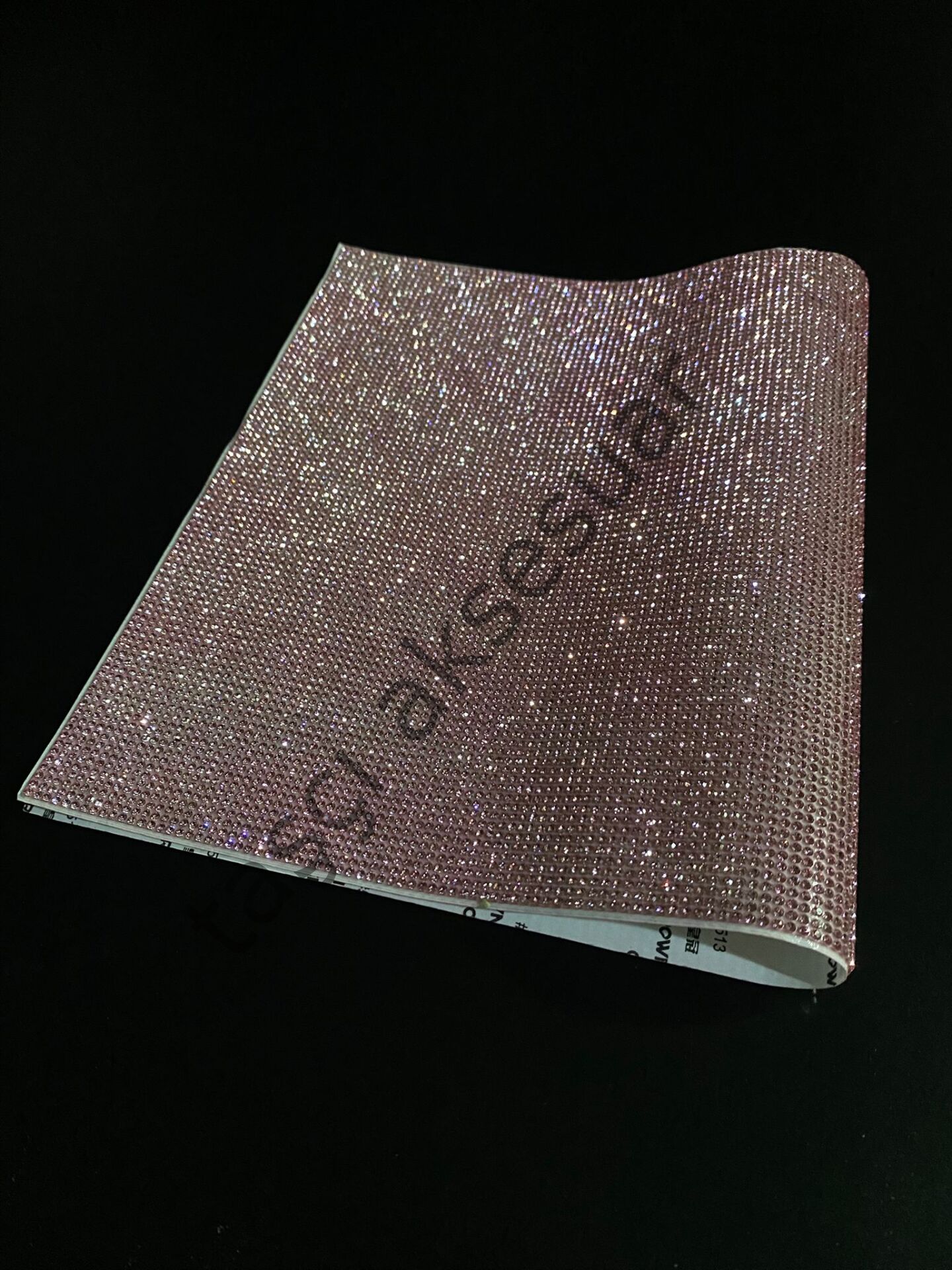 Taşlı Kristal Plaka Pembe