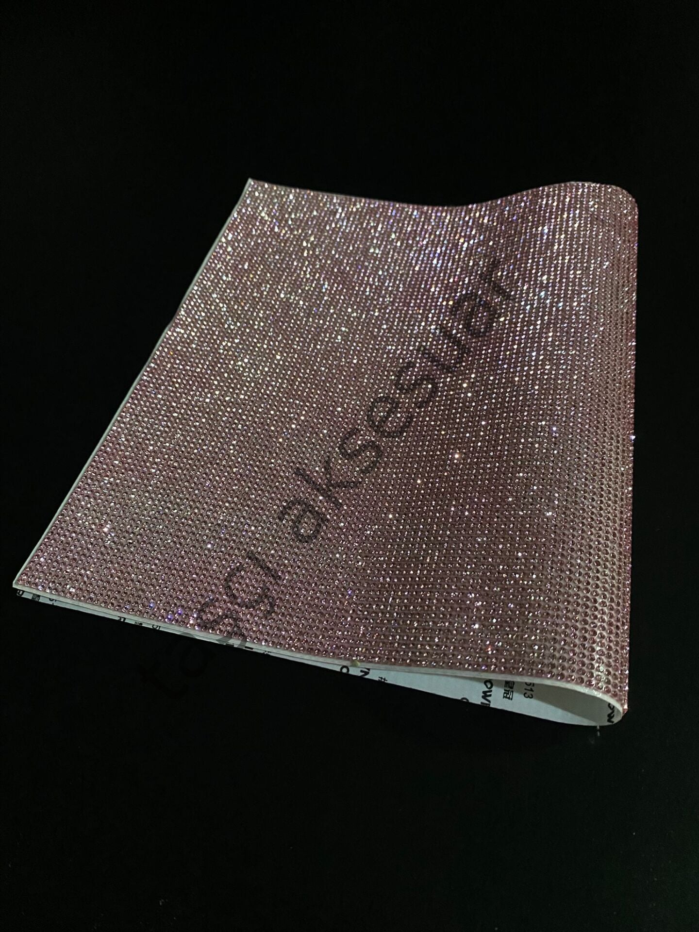 Taşlı Kristal Plaka Pembe