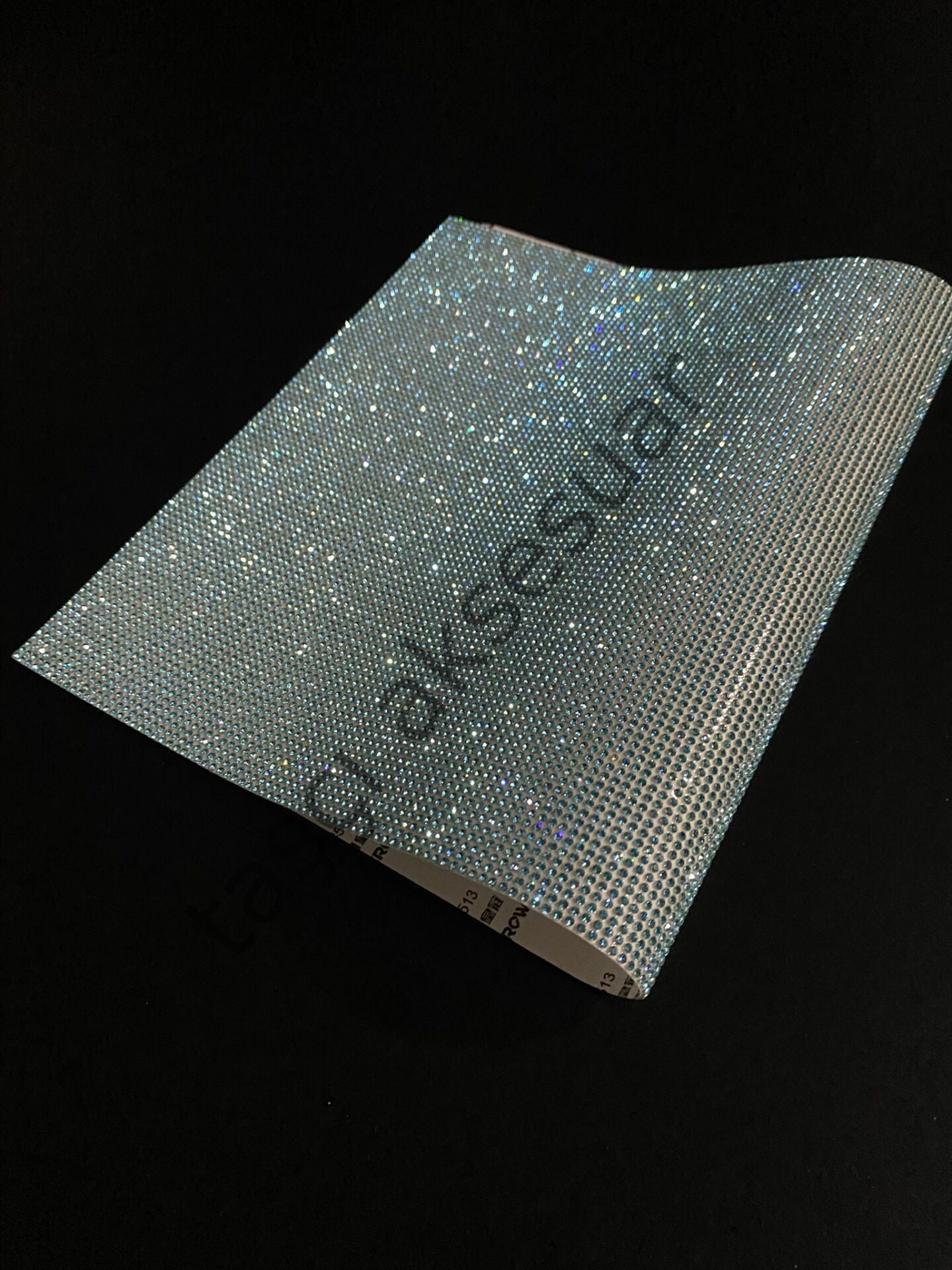 Taşlı Kristal Plaka Turkuaz Mavi