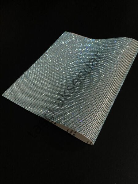 Taşlı Kristal Plaka Turkuaz Mavi