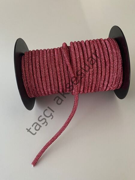 TAŞLI ŞERİT 2 MT (6mm) gümüş