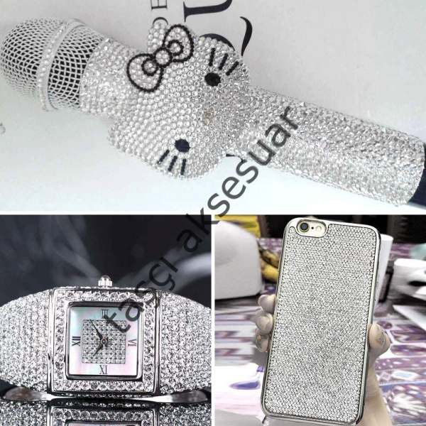 Taşlı Kristal Plaka  Yeşil