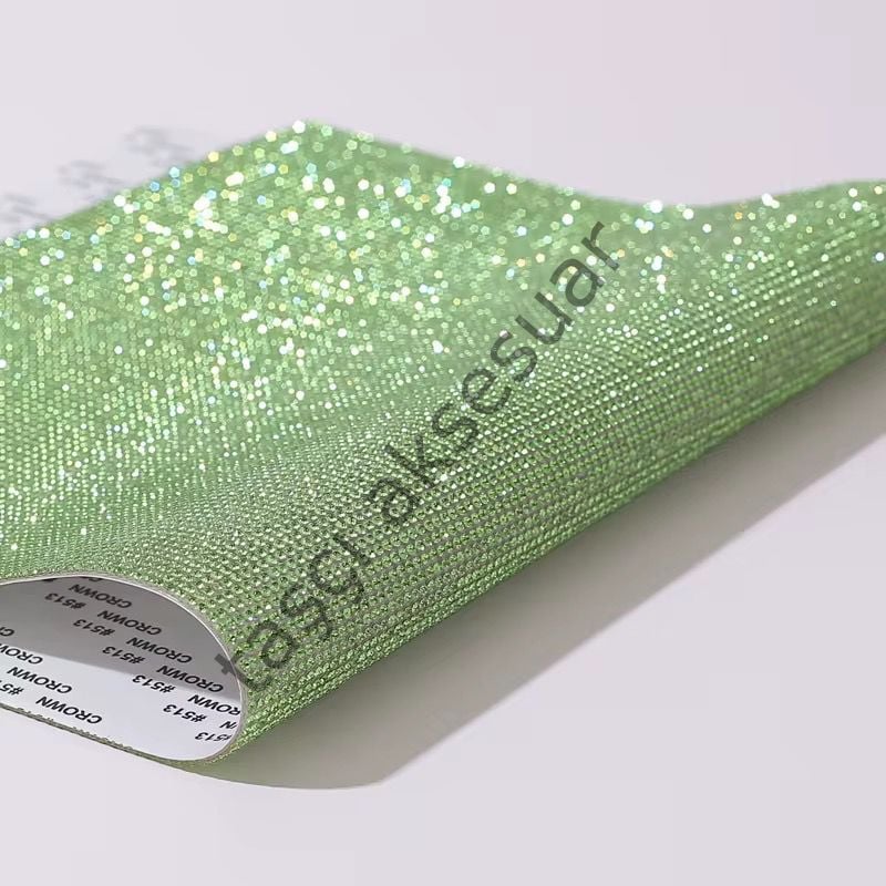 Taşlı Kristal Plaka  Yeşil