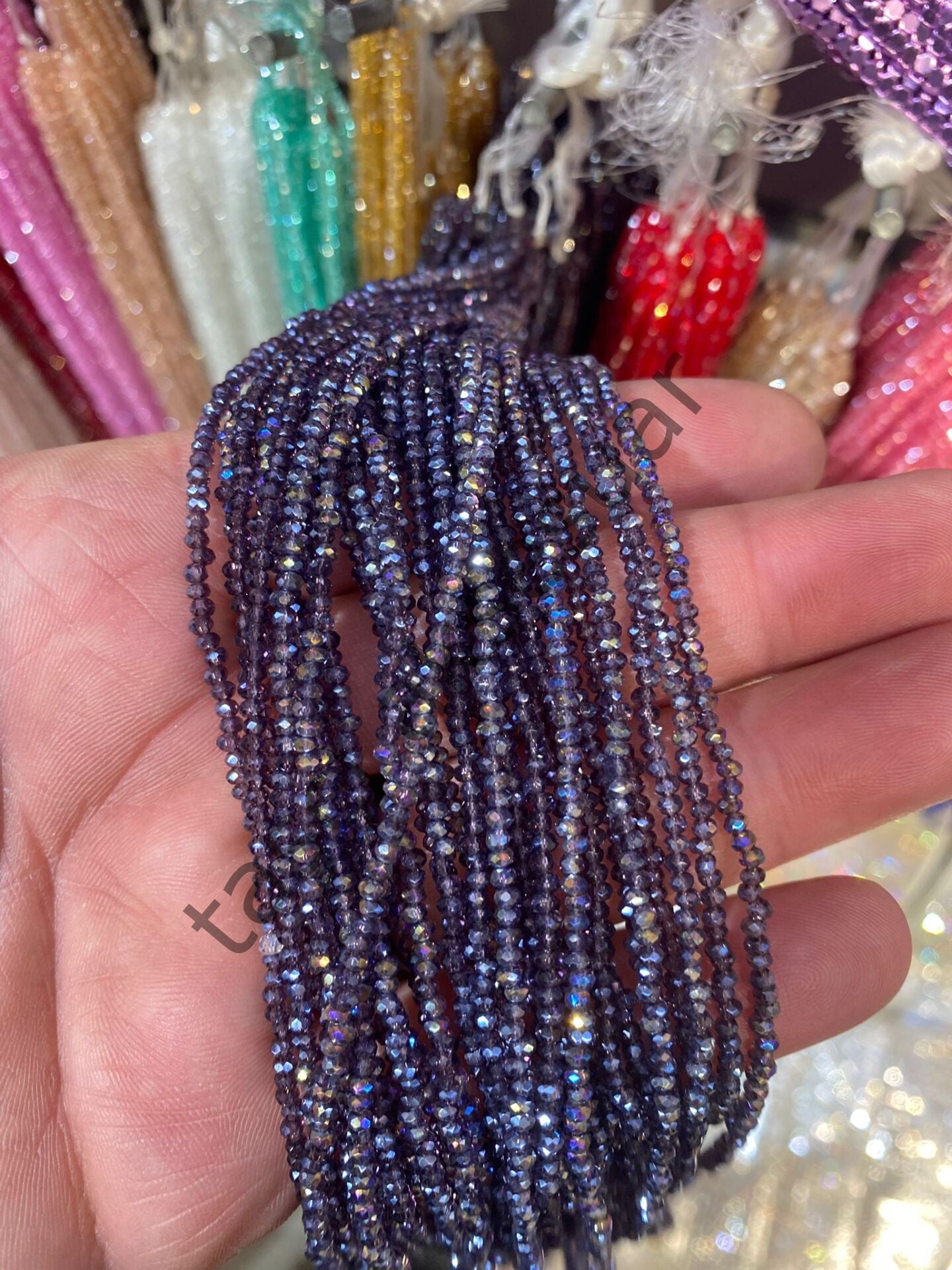 10 Dizi Kristal 1 mm - mürdüm