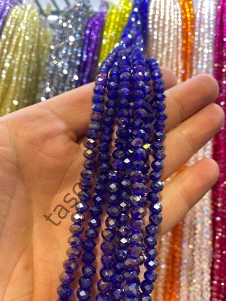 10 Dizi Kristal 6 mm - saks mavi
