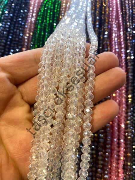10 Dizi Kristal 6 mm - şeffaf