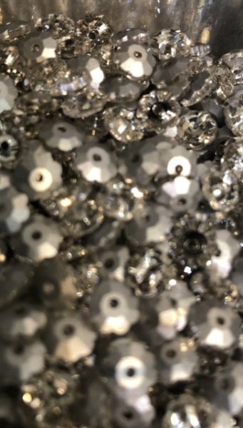 Papatya kristal 10gr. gümüş