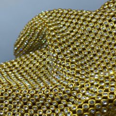 Kristal Taşlı Kumaş 120x45cm gold